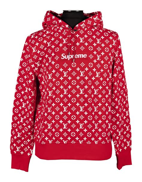 louis vuitton x supreme hoodie black|louis vuitton x supreme tracksuit.